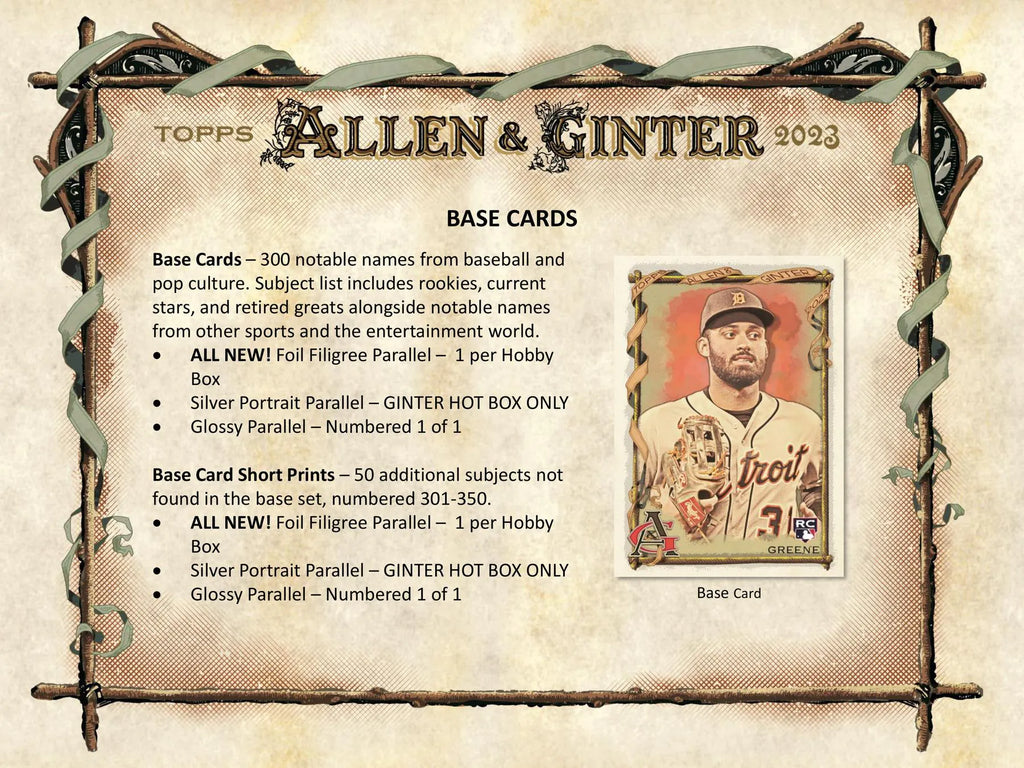 2023 Topps Allen & Ginter Baseball Hobby Box | Maple Leaf Sports