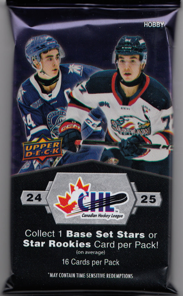 2024/25 Upper Deck CHL Hockey Hobby Pack *CALL FOR PRICE*