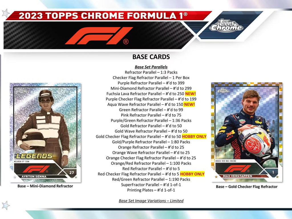 2023 Topps Chrome Formula 1 Racing Hobby Box | Maple Leaf Sports