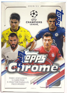 2020/21 Topps UEFA Champions League Chrome Soccer Blaster Box