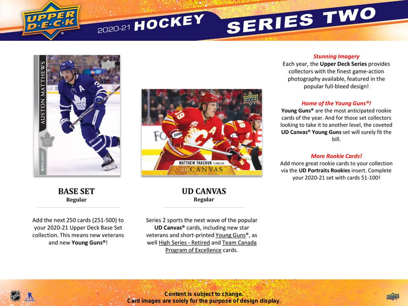 2020/21 Upper Deck Series 2 Hockey Retail Pack