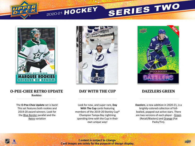 2020/21 Upper Deck Series 2 Hockey Retail Pack