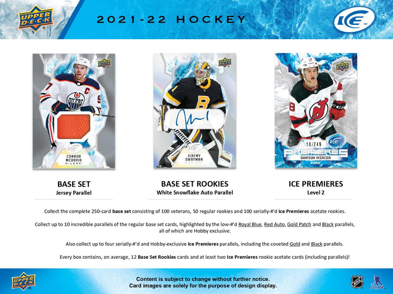 2021/22 Upper Deck ICE Hockey Hobby Pack