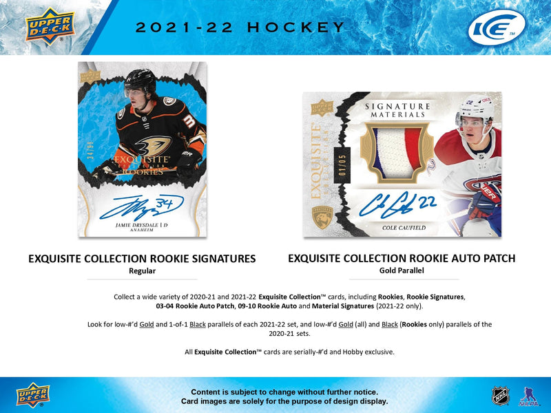2021/22 Upper Deck ICE Hockey Hobby Pack