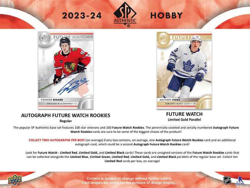 2023/24 Upper Deck SP Authentic Hockey Hobby Pack