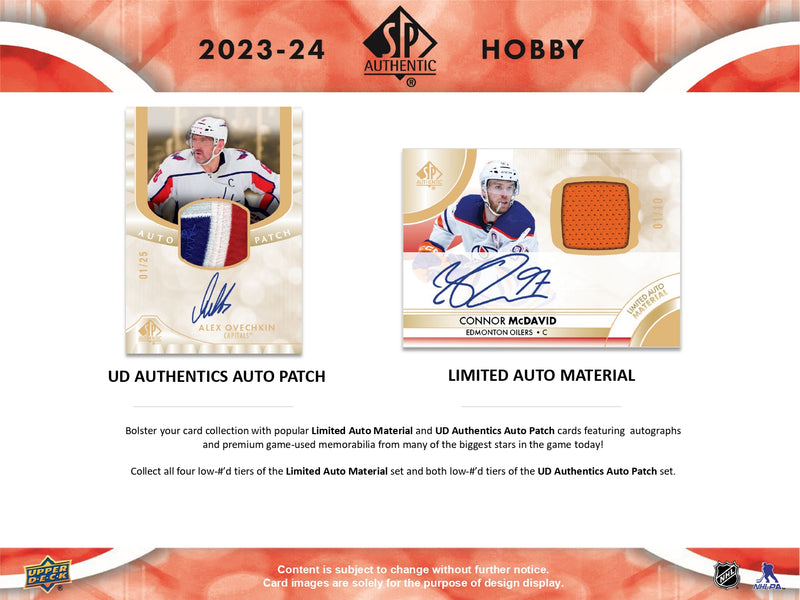 2023/24 Upper Deck SP Authentic Hockey Hobby Pack