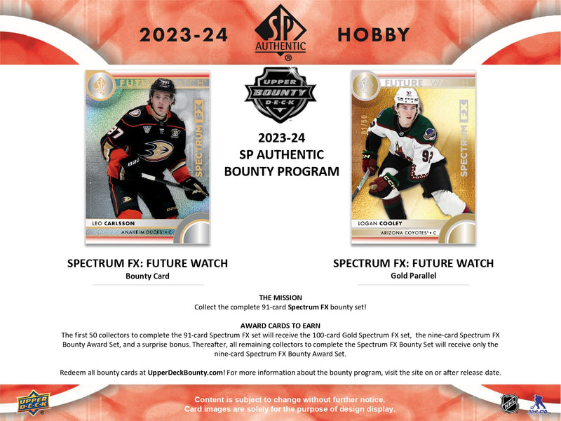 2023/24 Upper Deck SP Authentic Hockey Hobby Pack