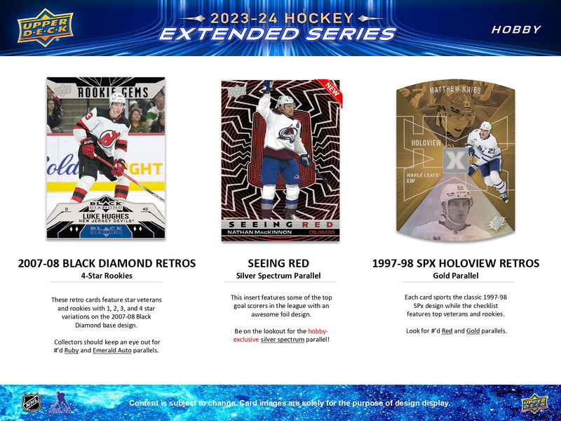 2023/24 Upper Deck Extended Series Hockey Hobby Pack