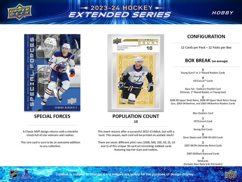 2023/24 Upper Deck Extended Series Hockey Hobby Pack
