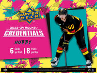 *PRE-SALE* 2023/24 Upper Deck Credentials Hockey Hobby Box