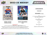2022/23 Upper Deck Credentials Hockey Hobby Pack