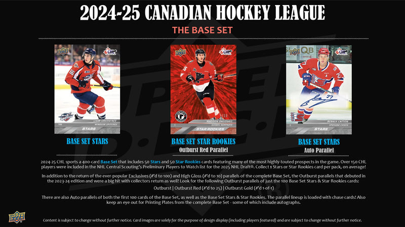 2024/25 Upper Deck CHL Hockey Hobby Pack