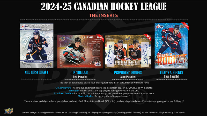 2024/25 Upper Deck CHL Hockey Hobby Pack