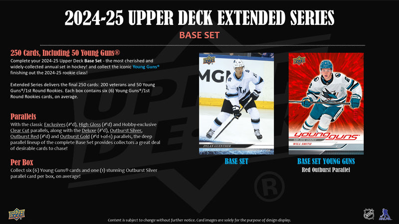 2024/25 Upper Deck Extended Series Hockey Hobby Pack