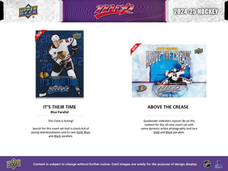 2024/25 Upper Deck MVP Hockey Hobby Pack
