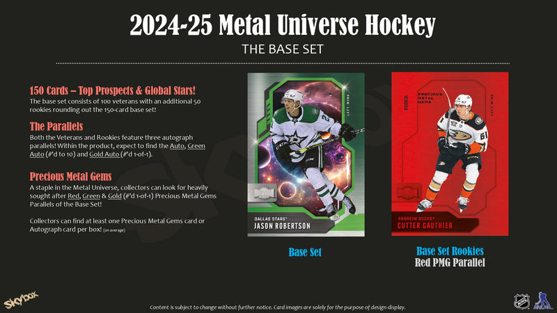 2024/25 Upper Deck Skybox Metal Universe Hockey Pack