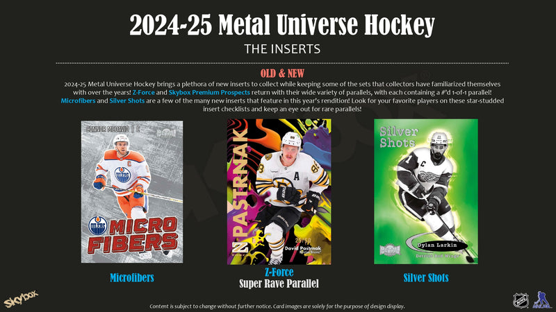 2024/25 Upper Deck Skybox Metal Universe Hockey Pack