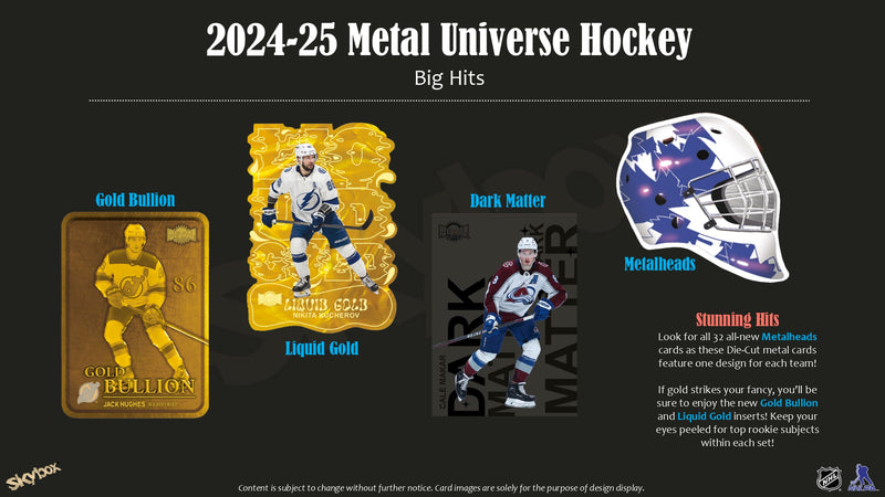 2024/25 Upper Deck Skybox Metal Universe Hockey Pack
