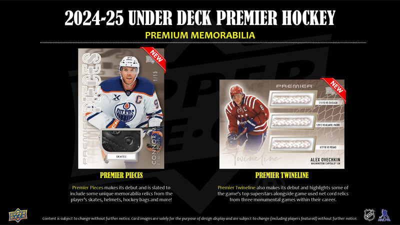2024/25 Upper Deck Premier Hockey Hobby Box *CALL FOR PRICE*