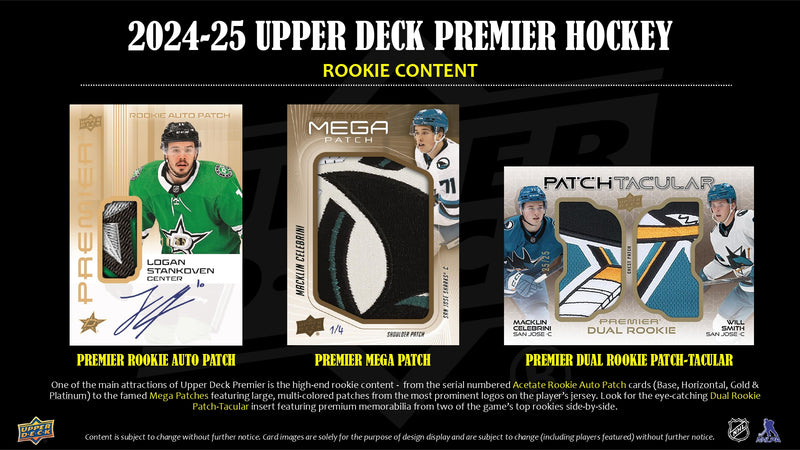2024/25 Upper Deck Premier Hockey Hobby Box *CALL FOR PRICE*