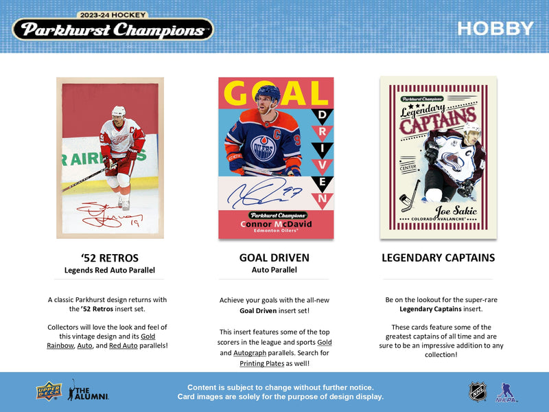 2023/24 Upper Deck Parkhurst Champions Hockey Hobby Box