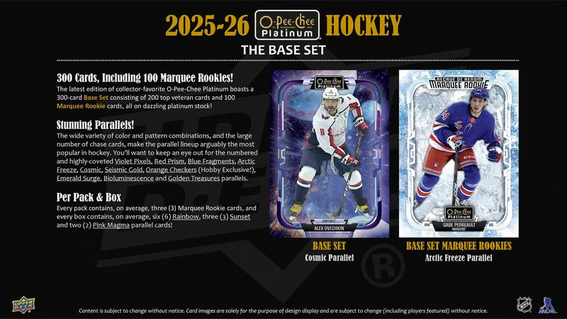 2025/26 Upper Deck O-Pee-Chee Platinum Hockey Hobby Box