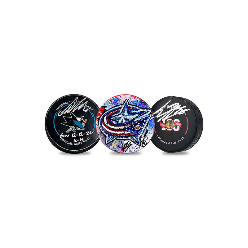 2025-26 Fanatics Under Wraps Autographed Hockey Puck Vol. 2