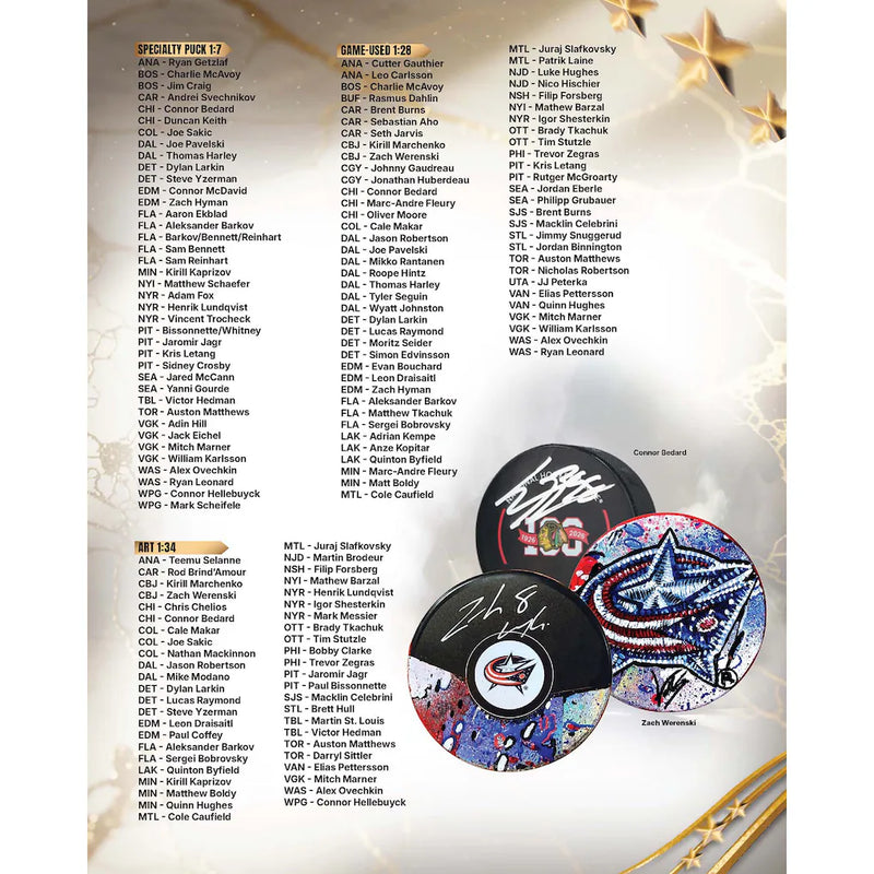 2025-26 Fanatics Under Wraps Autographed Hockey Puck Vol. 2