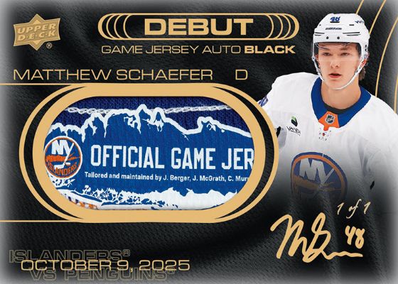 2025/26 Upper Deck Extended Series Hockey Hobby Box