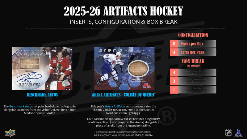 2025/26 Upper Deck Artifacts Hockey Hobby Box