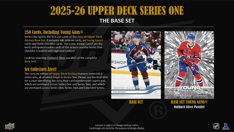 2025/26 Upper Deck Series 1 Hockey 12-Tin Retail Case