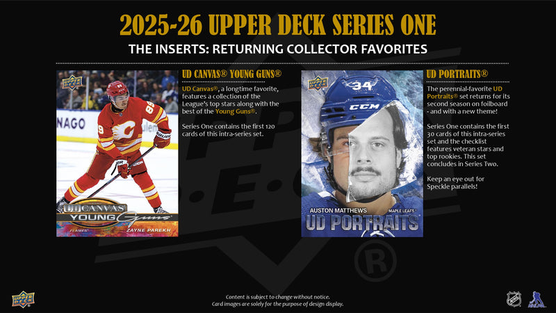 2025/26 Upper Deck Series 1 Hockey 12-Tin Retail Case