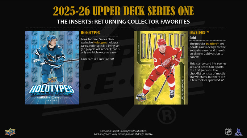 2025/26 Upper Deck Series 1 Hockey 12-Tin Retail Case