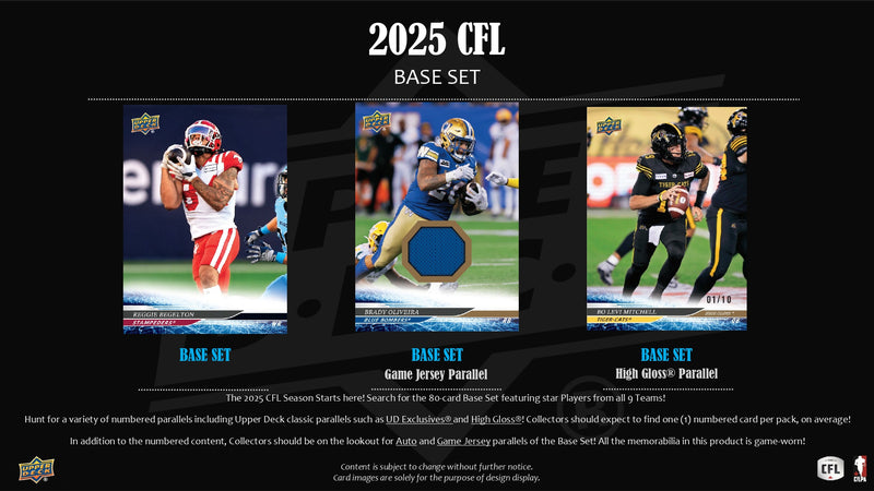 2025 Upper Deck CFL Football Hobby Pack