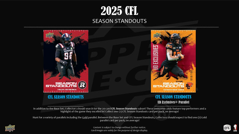 2025 Upper Deck CFL Football Hobby Pack