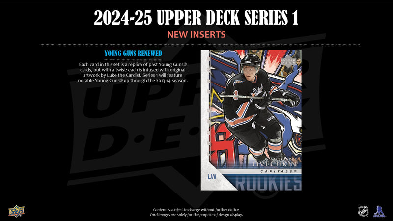2024/25 Upper Deck Series 1 Hockey Retail Tin