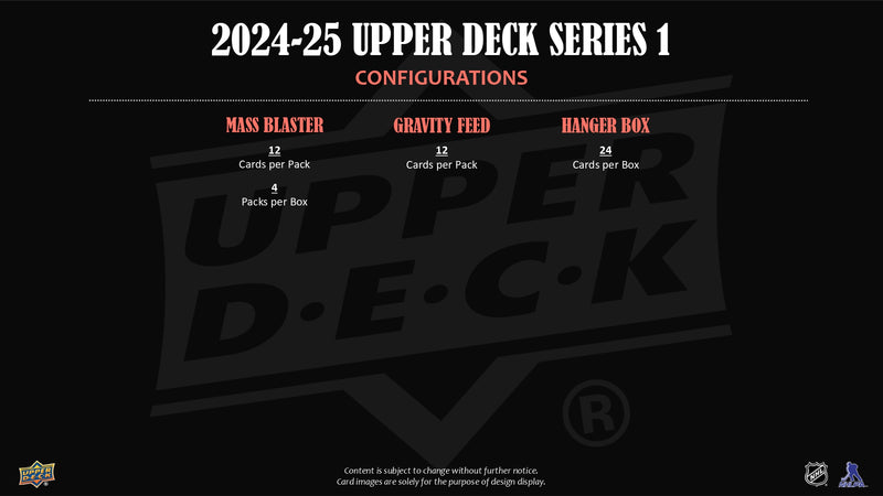 2024/25 Upper Deck Series 1 Hockey Retail Tin