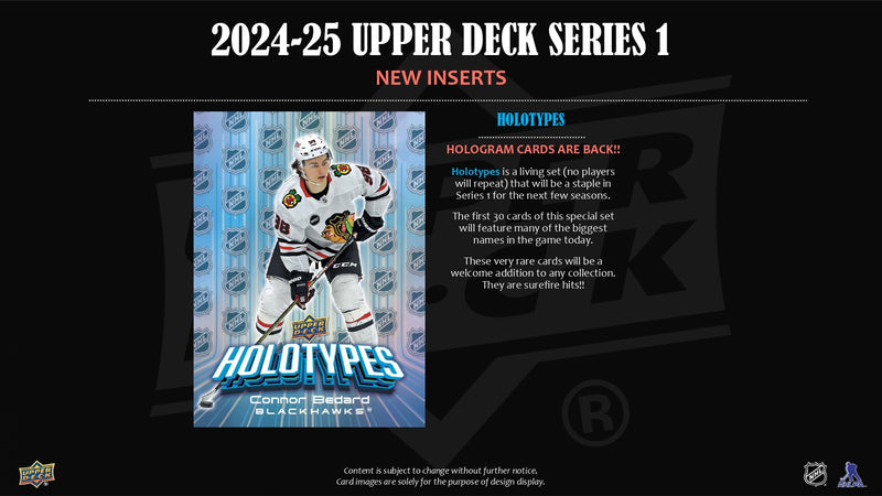 2024/25 Upper Deck Series 1 Hockey Hobby Pack