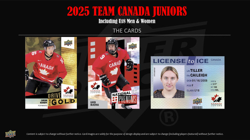 2025 Upper Deck Team Canada Juniors Hobby Pack