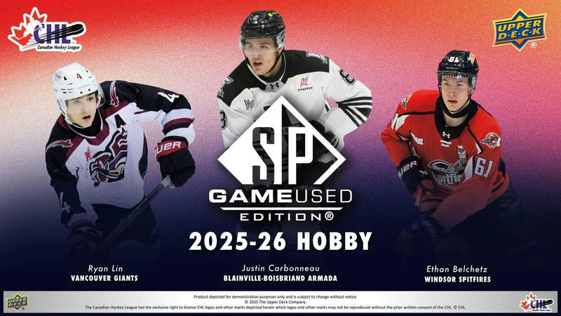 2025-26 Upper Deck SP Game Used CHL Hobby Box