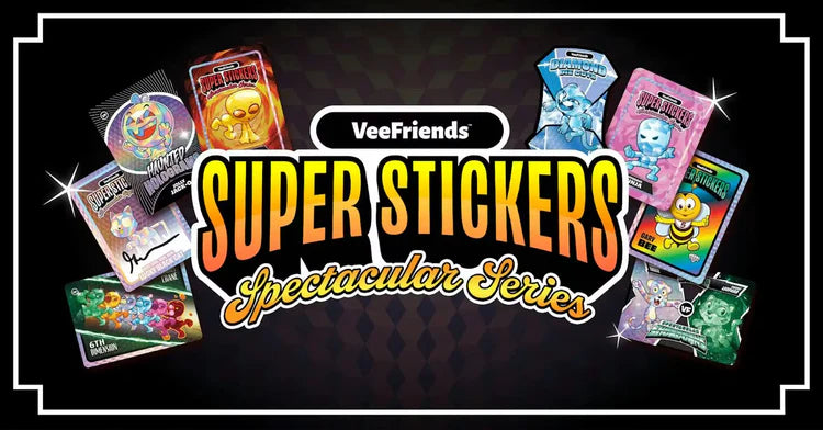 2026 VeeFriends Super Stickers Spectacular Series Hanger Pack (White Ice Parallels)