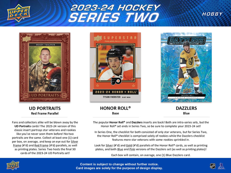 2023/24 Upper Deck Series 2 Hockey Retail Tin