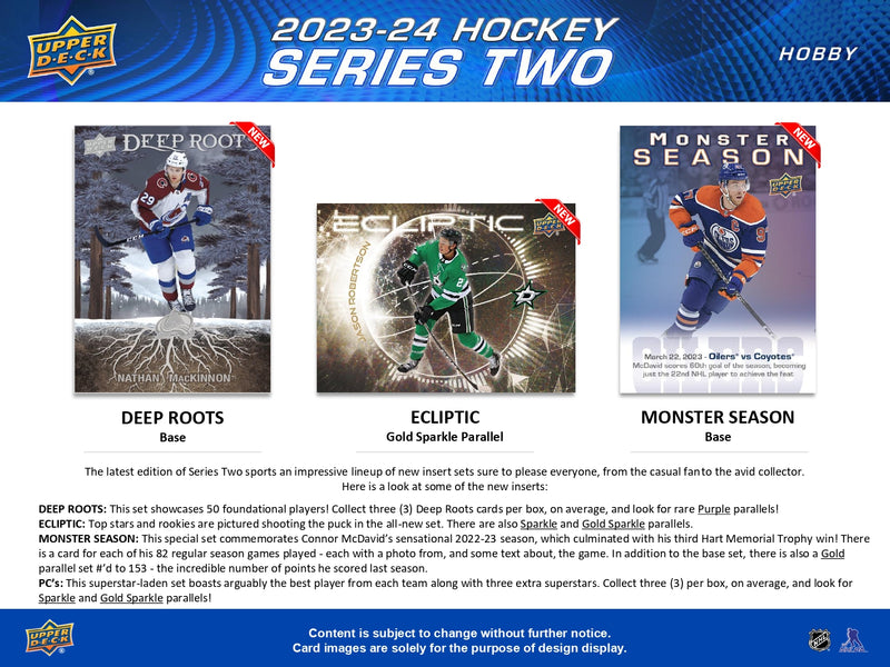 2023/24 Upper Deck Series 2 Hockey Retail Tin