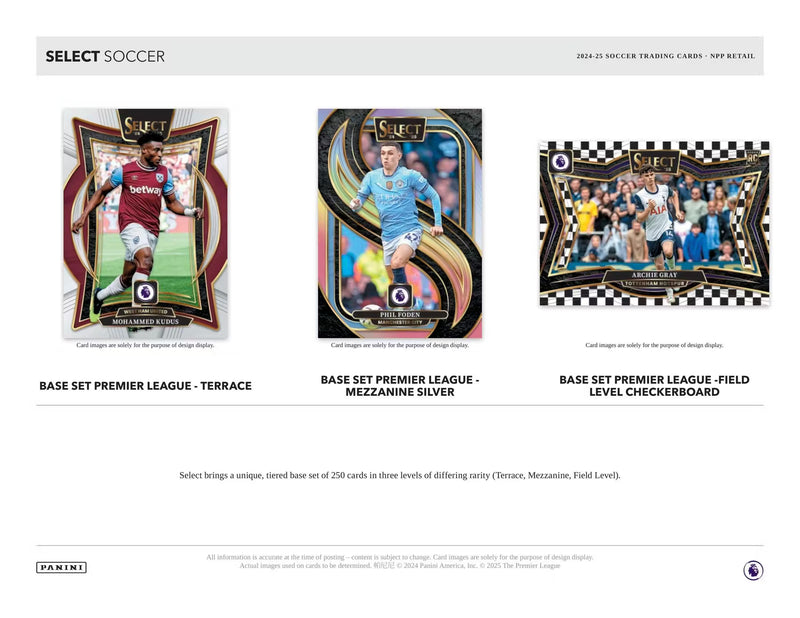 2024/25 Panini Select Premier League EPL Soccer Retail Pack