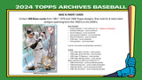 2024 Topps Archives Baseball Collector Box