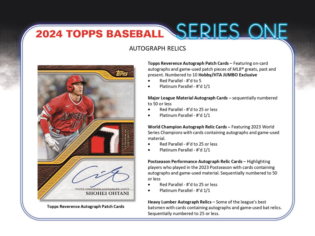 2024 Topps Series 1 Baseball Hobby Pack | Maple Leaf Sports