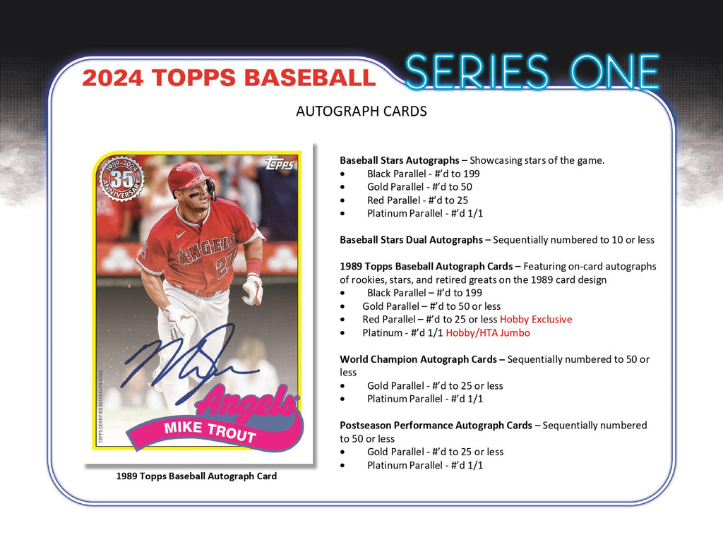 2024 Topps Series 1 Baseball Hobby Pack | Maple Leaf Sports