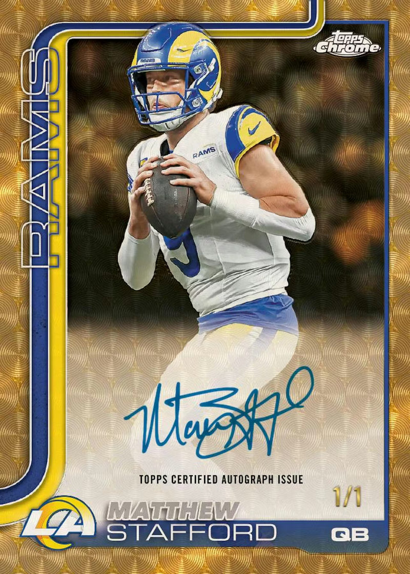 2025 Topps Chrome NFL Football Hanger Box