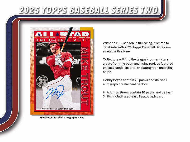 2025 Topps Series 2 Baseball Blaster Box