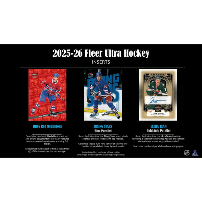 2025/26 Fleer Ultra Hockey Hobby Box